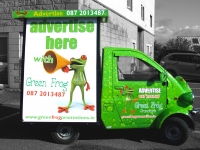 full vehicle wrap for Green Frog Promotions