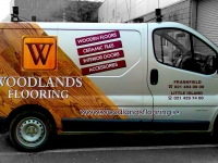 Partial Vehicle Wrap for Woodlands Flooring